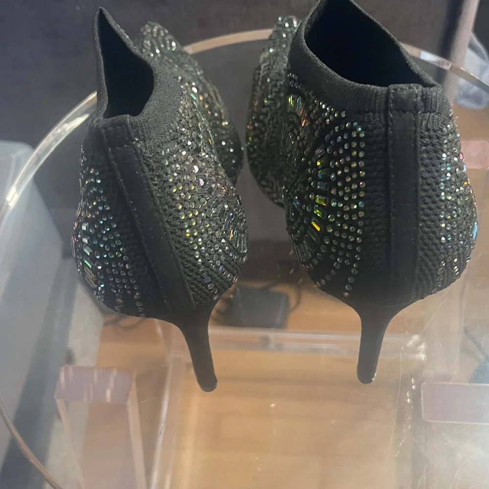 Thalia Sodi rhinestone multicolored bootie sz 9 - Picture 7 of 9
